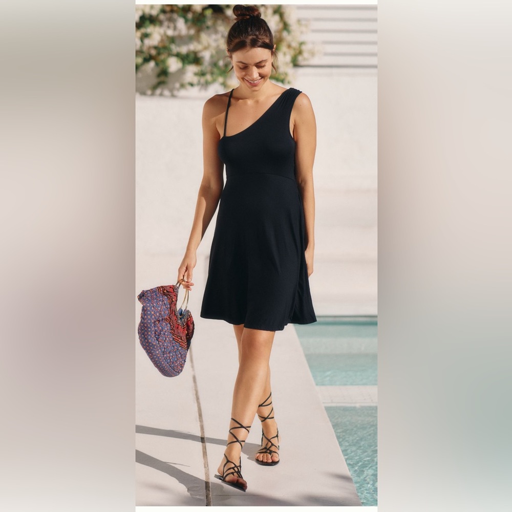 Anthropologie Cut out Knit Mini Dress cover up New with tags $78 5 star